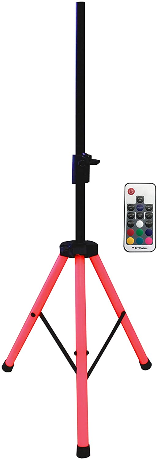 MR DJ SS850LED Color Speaker Stand Ultra Bright LED Color Changing Lighting with Remote