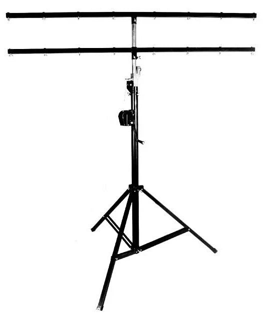 2 MR DJ ST200 Crank Light Stand Pro Lighting 10 Foot Crank Light Stand & T-Bar