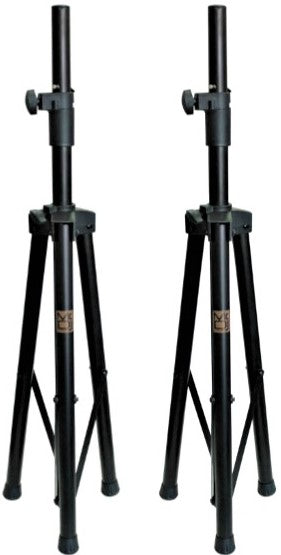 2 MR DJ Universal Black Pro Lighting 7' Tripod Light Stand & Square Truss T-Bar Adapter