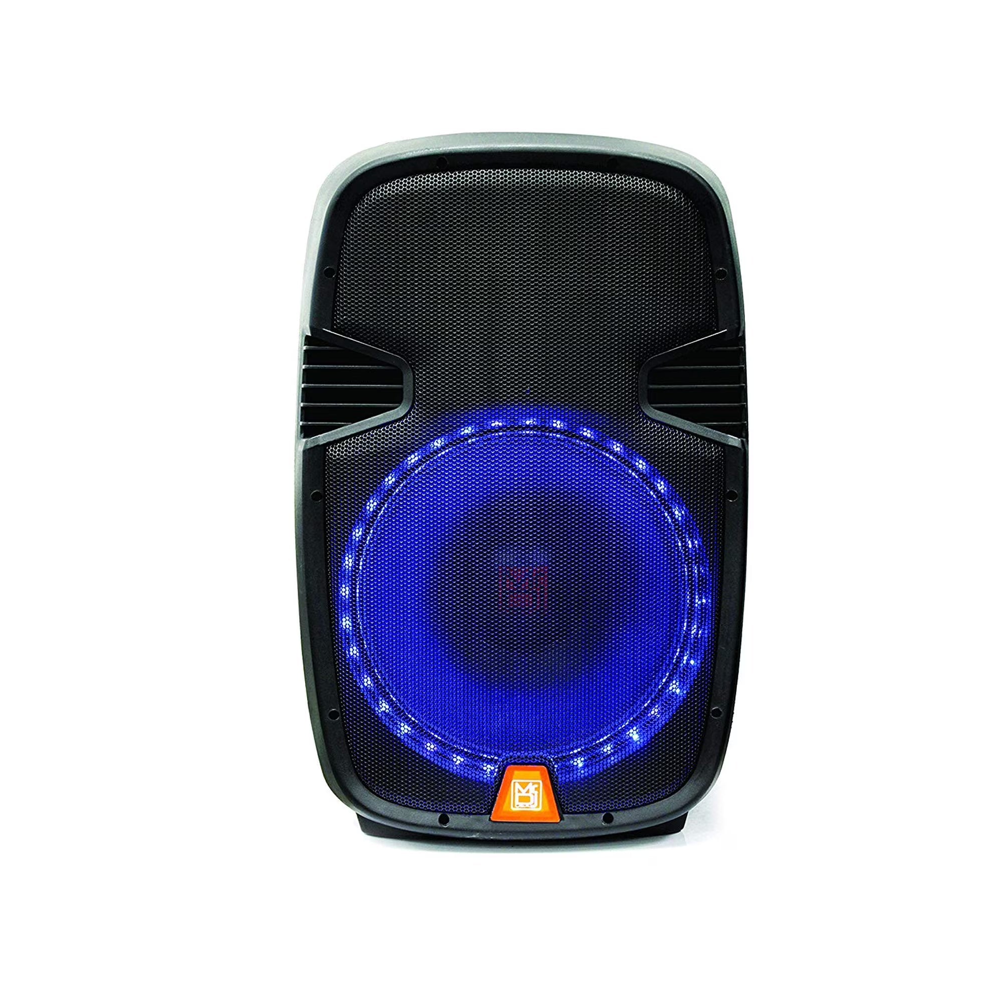 2 Mr Dj PBX2659S 15 Inch 2Way Portable Passive Speaker with LED Accent Lighting