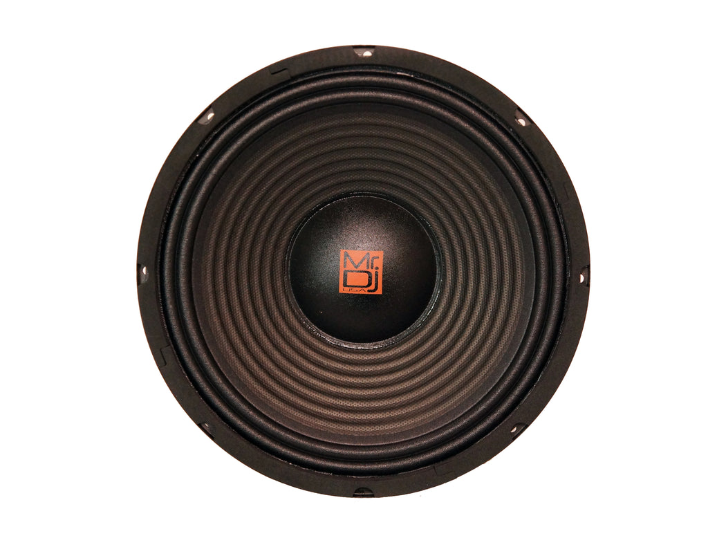 MR DJ PA210 10" 1500W 100 Oz. 8-Ohms Dual Magnet Universal PRO PA/DJ Raw Woofer Subwoofer