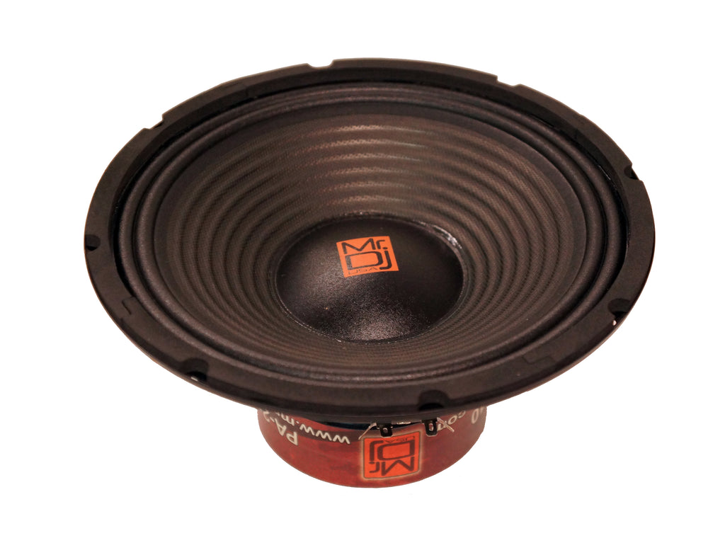 MR DJ PA210 10" 1500W 100 Oz. 8-Ohms Dual Magnet Universal PRO PA/DJ Raw Woofer Subwoofer