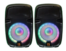 Load image into Gallery viewer, MR DJ PBX210COMBO+ Portable all in One Personal PRO PA/DJ KTV System 2X 10&quot; 3000W Active Speaker Detachable Mixer &amp; Stands