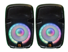 Load image into Gallery viewer, MR DJ PBX210COMBO+ Portable all in One Personal PRO PA/DJ KTV System 2X 10" 3000W Active Speaker Detachable Mixer &amp; Stands