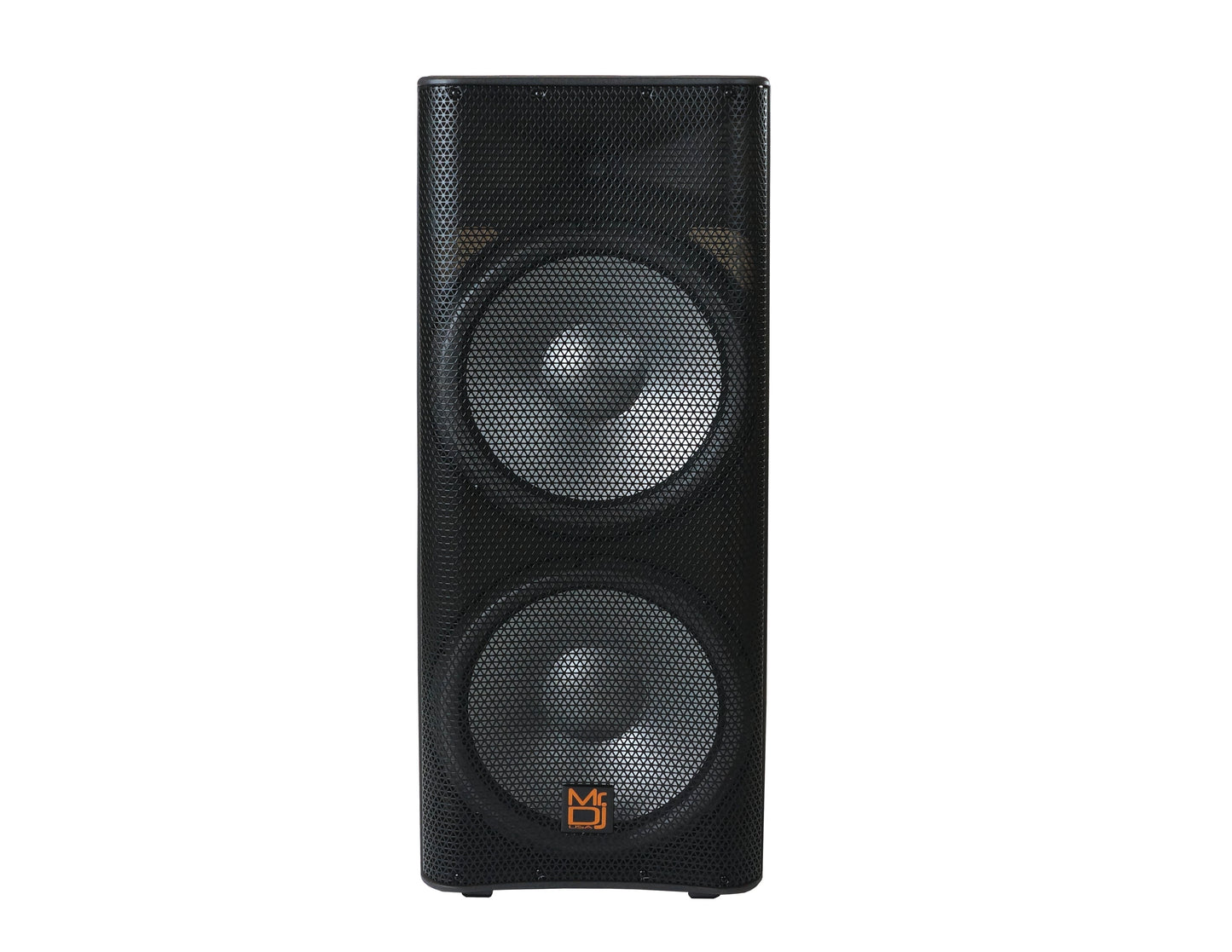 2 MR DJ PBX6500LED Professional Dual 15" 3-Way Full-Range Powered/Active DJ PA Multipurpose Live Sound Bluetooth Loudspeaker