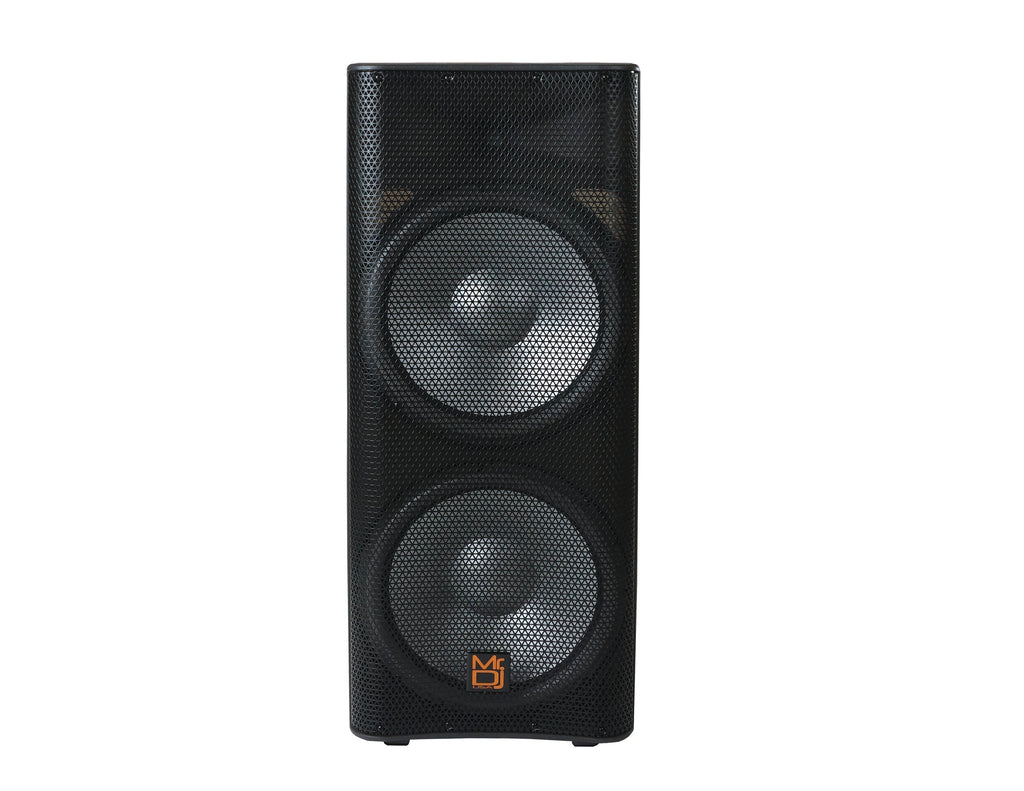 2 MR DJ PBX6500LED & PBX6500S Dual 15" 3-Way Full-Range Powered/Active and Passive DJ PA Multipurpose Live Sound Bluetooth Loudspeaker