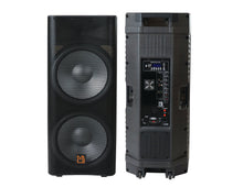 Load image into Gallery viewer, MR DJ PBX6500LED PRIME PRO PA DJ Dual 15” 3-Way Full-Range Powered/Active Live Sound Bluetooth Loud Speaker