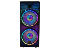 MR DJ PBX6500LED PRIME PRO PA DJ Dual 15” 3-Way Full-Range Powered/Active Live Sound Bluetooth Loud Speaker