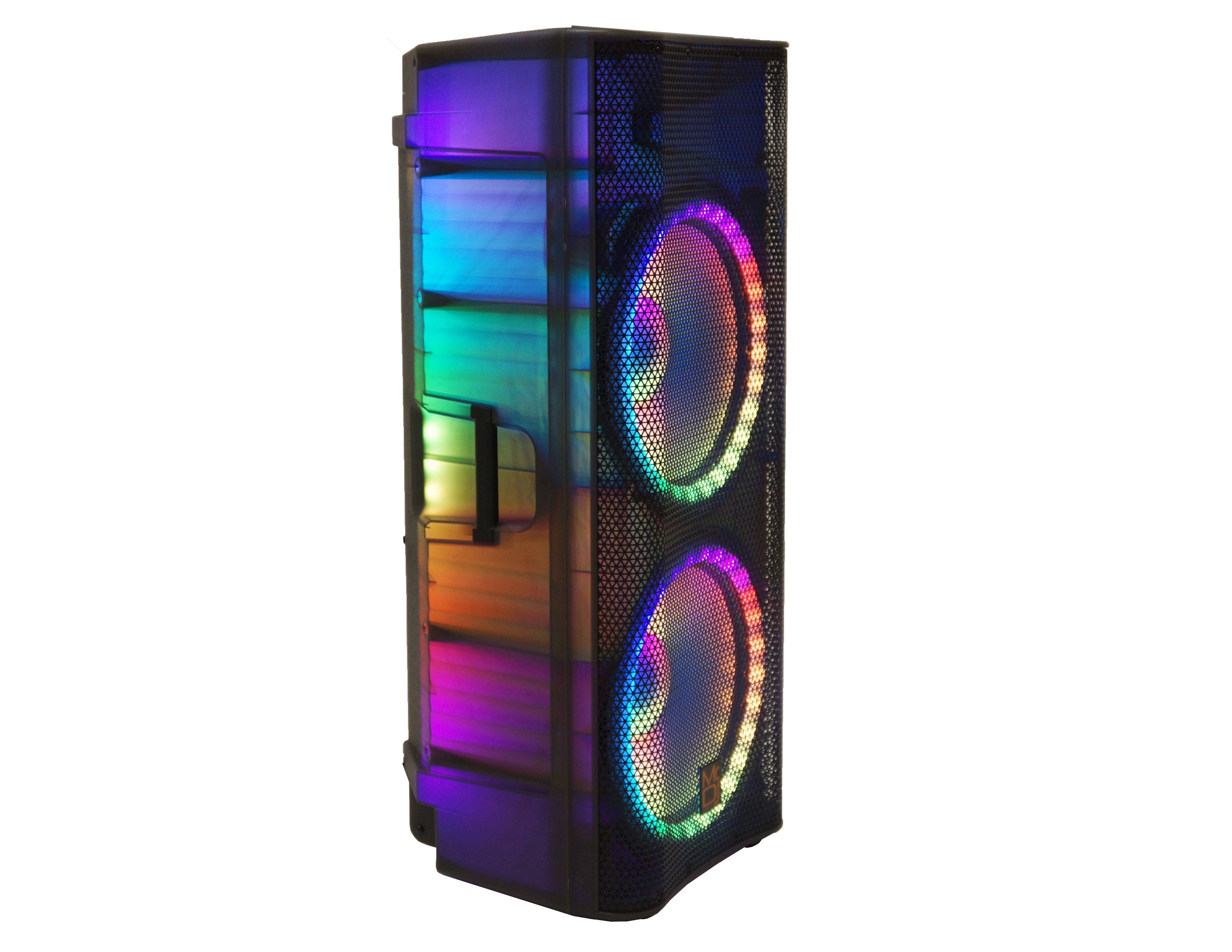 MR DJ PBX6500LED PRO PA DJ Dual 15" 3-Way Full-Range Powered/Active Live Sound Bluetooth Loud Speaker