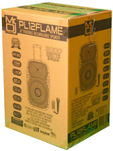 Load image into Gallery viewer, MR DJ PL12FLAME 12&quot; Portable Translucent Bluetooth DJ PA Karaoke Active Powered Party Speaker