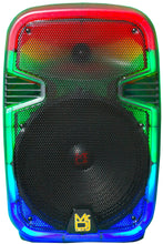 Load image into Gallery viewer, 2 MR DJ PL12FLAME 12&quot; Portable Translucent Bluetooth Speaker + Speaker Stand