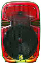 Load image into Gallery viewer, MR DJ PL12FLAME 12&quot; Portable Translucent Bluetooth Speaker + Speaker Stand + 18-LED Moving Head DJ Light