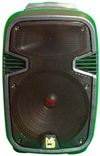 Load image into Gallery viewer, MR DJ PL12FLAME 12&quot; Portable Translucent Bluetooth Speaker + Speaker Stand + 18-LED Slim Par Wash DJ Light