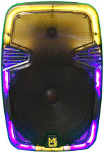 Load image into Gallery viewer, MR DJ PL15FLAME 15" Portable Translucent Trolley PA DJ Active Powered Bluetooth TWS Speaker 3500 Watts LCD/MP3/USB/micro SD