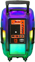 Load image into Gallery viewer, MR DJ PL15FLAME 15" Portable Translucent Trolley PA DJ Active Powered Bluetooth TWS Speaker 3500 Watts LCD/MP3/USB/micro SD