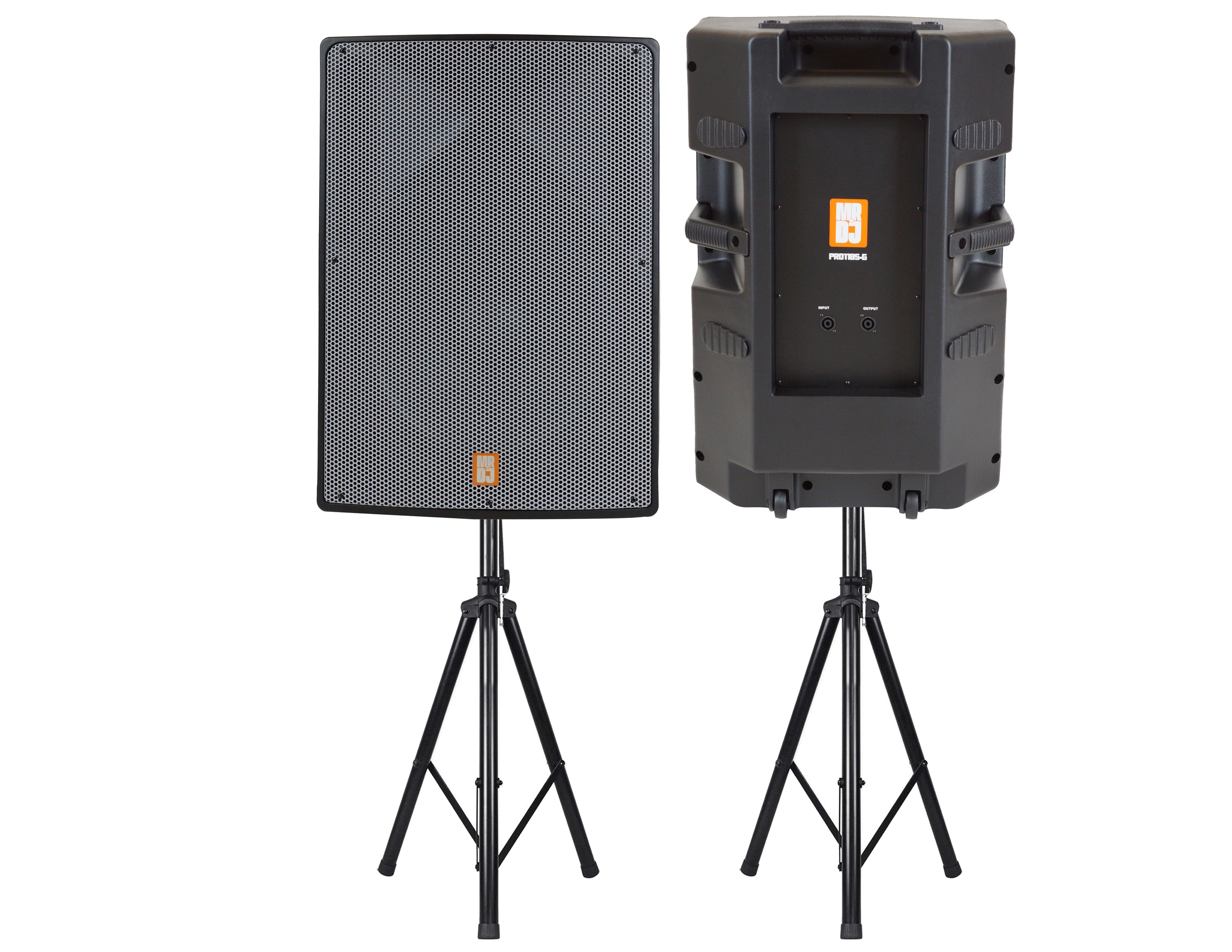 2 MR DJ PRO118S-G Powerful PRO PA DJ Single 18" Passive Speaker + Stand