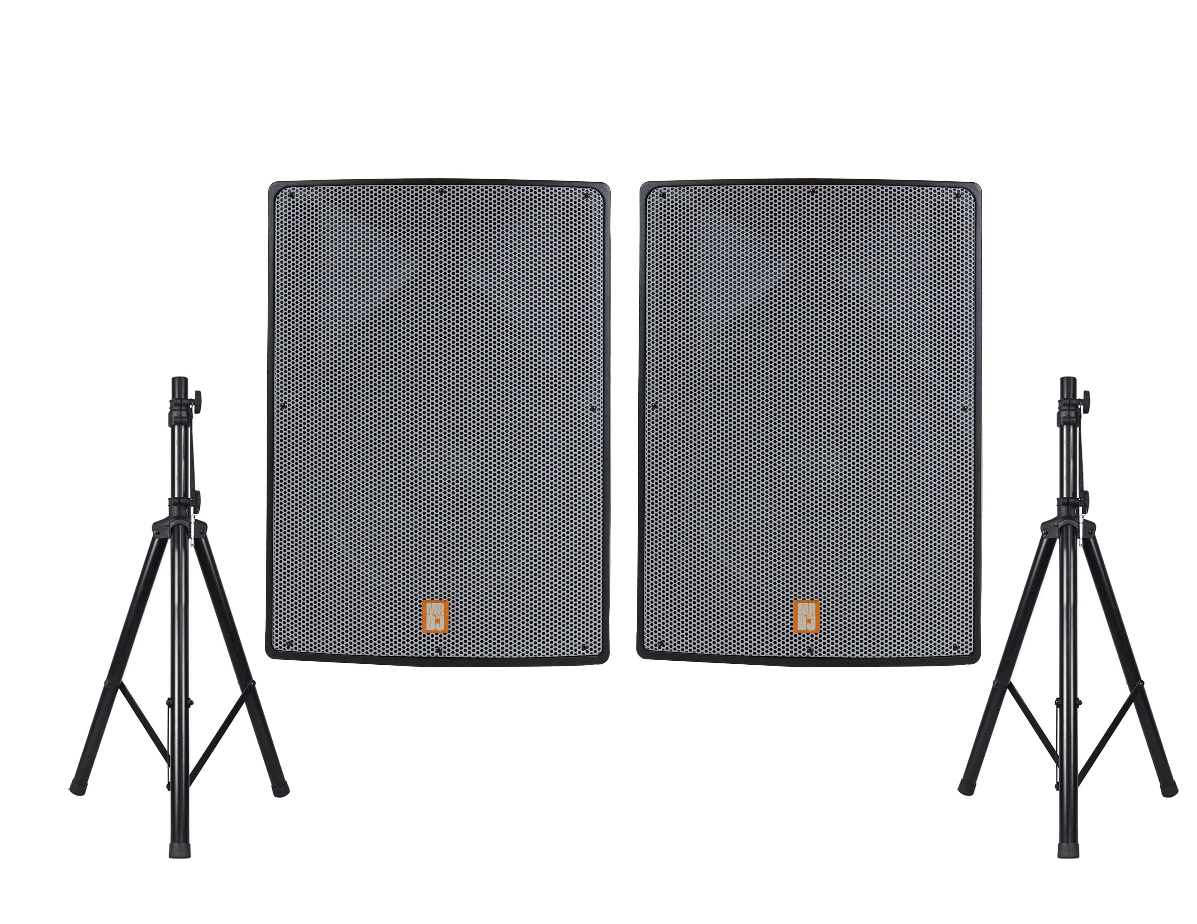 2 MR DJ PRO118S-G Powerful PRO PA DJ Single 18" Passive Speaker + Stand