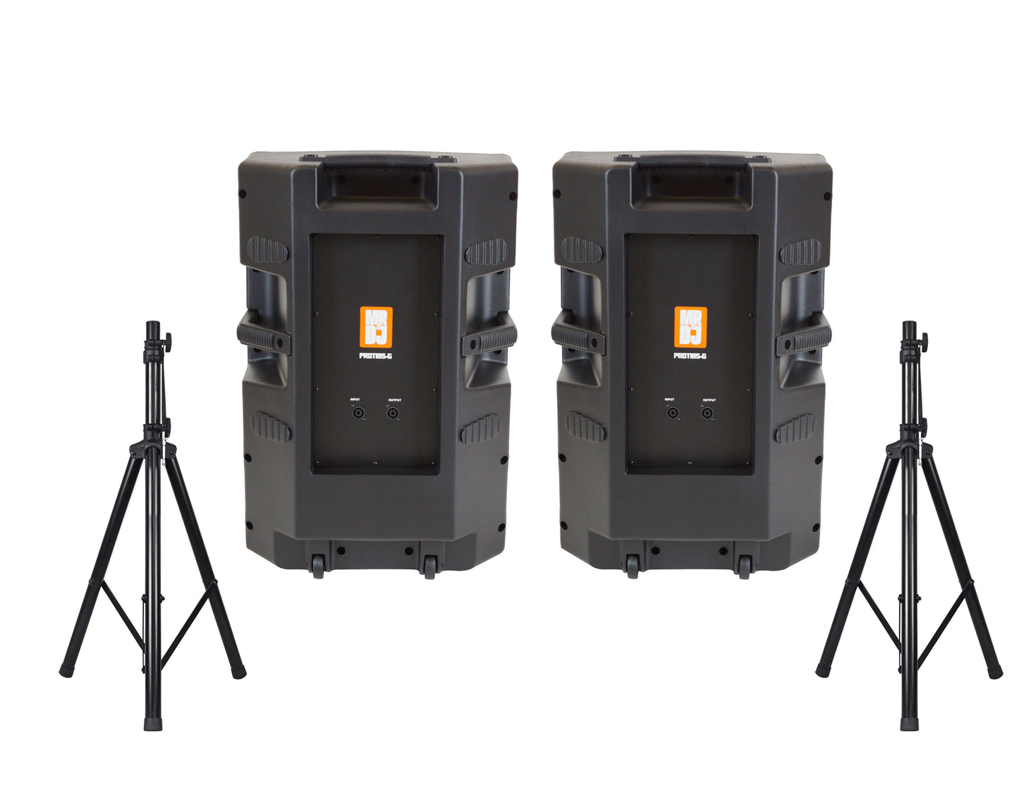 2 MR DJ PRO118S-G Powerful PRO PA DJ Single 18" Passive Speaker + Stand