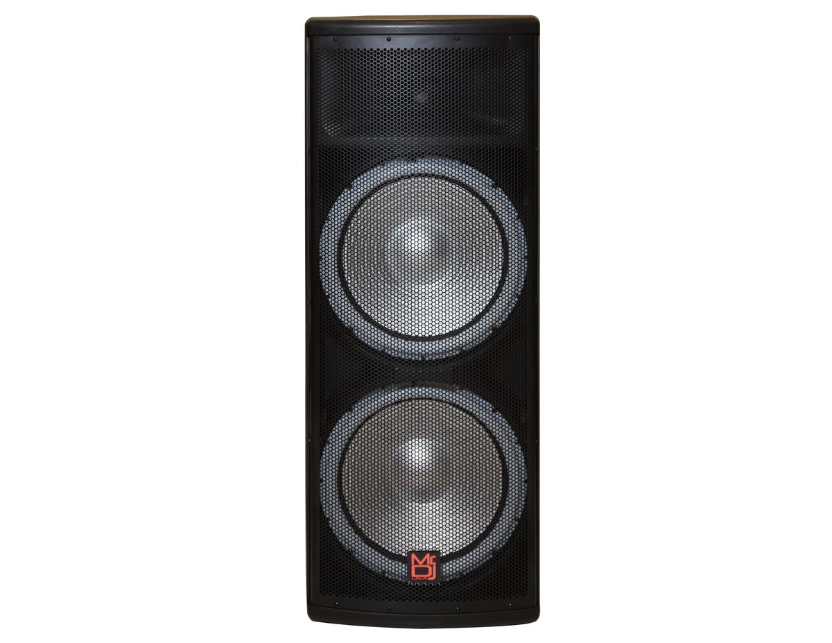 MR DJ PRO215LED 5500W PRO PA DJ Dual 15" 3-Way Powered/Active Live Sound Portable Loud Speaker