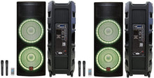 Load image into Gallery viewer, 2 PRO215LED Professional Dual 2x15" PA DJ Bluetooth Powered Speaker
