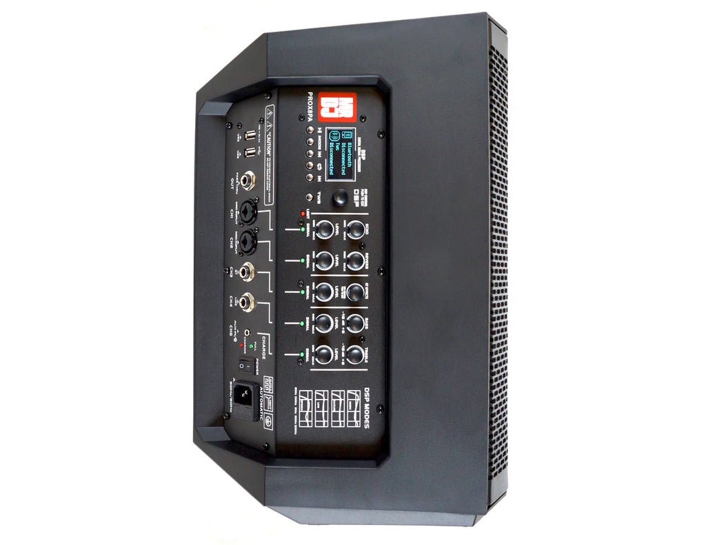 2 MR DJ PROX8PA PRO Battery Powered Active Portable PA Speaker All-in-One Array System