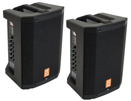 2 MR DJ PROX8PA PRO Battery Powered Active Portable PA Speaker All-in-One Array System