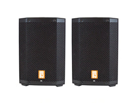 2 MR DJ PROX8PA PRO Battery Powered Active Portable PA Speaker All-in-One Array System