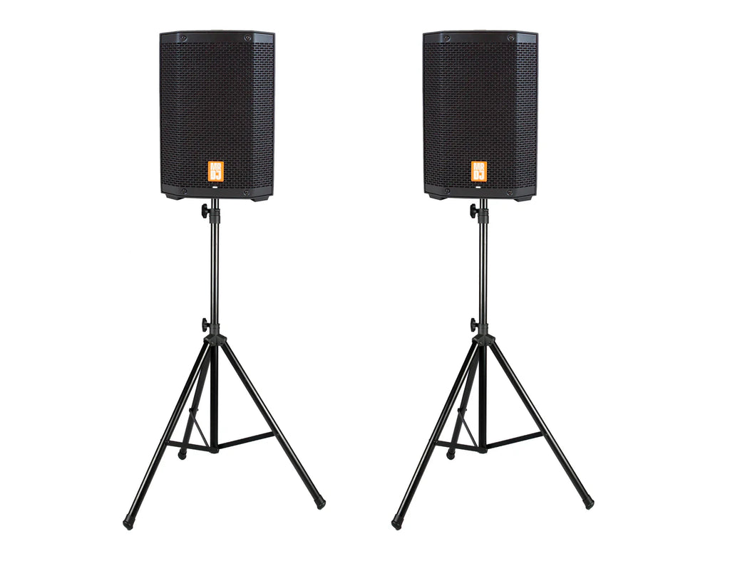 2 MR DJ PROX8PA PRO Battery Powered Active Portable PA Speaker All-in-One + Stand