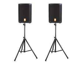 2 MR DJ PROX8PA PRO Battery Powered Active Portable PA Speaker All-in-One + Stand