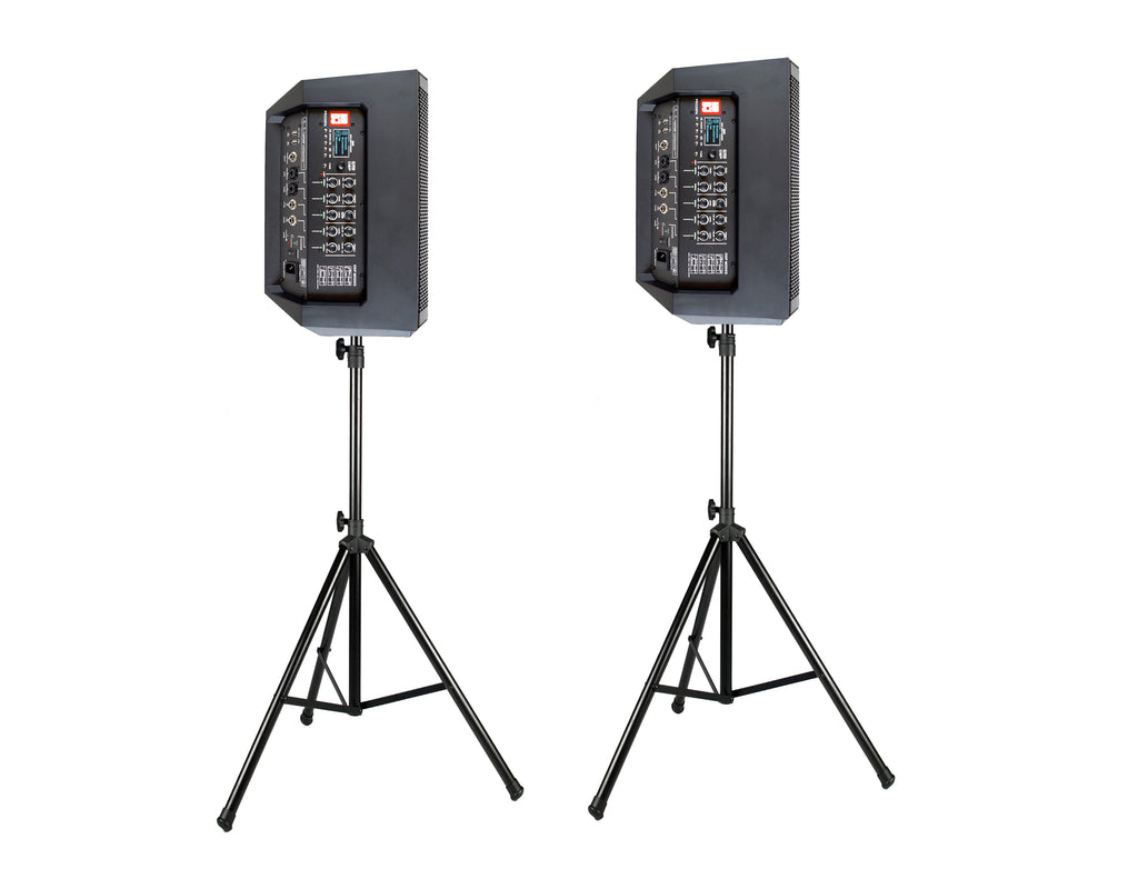 2 MR DJ PROX8PA PRO Battery Powered Active Portable PA Speaker All-in-One + Stand
