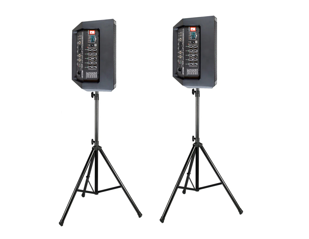 2 MR DJ PROX8PA PRO Battery Powered Active Portable PA Speaker All-in-One + Stand