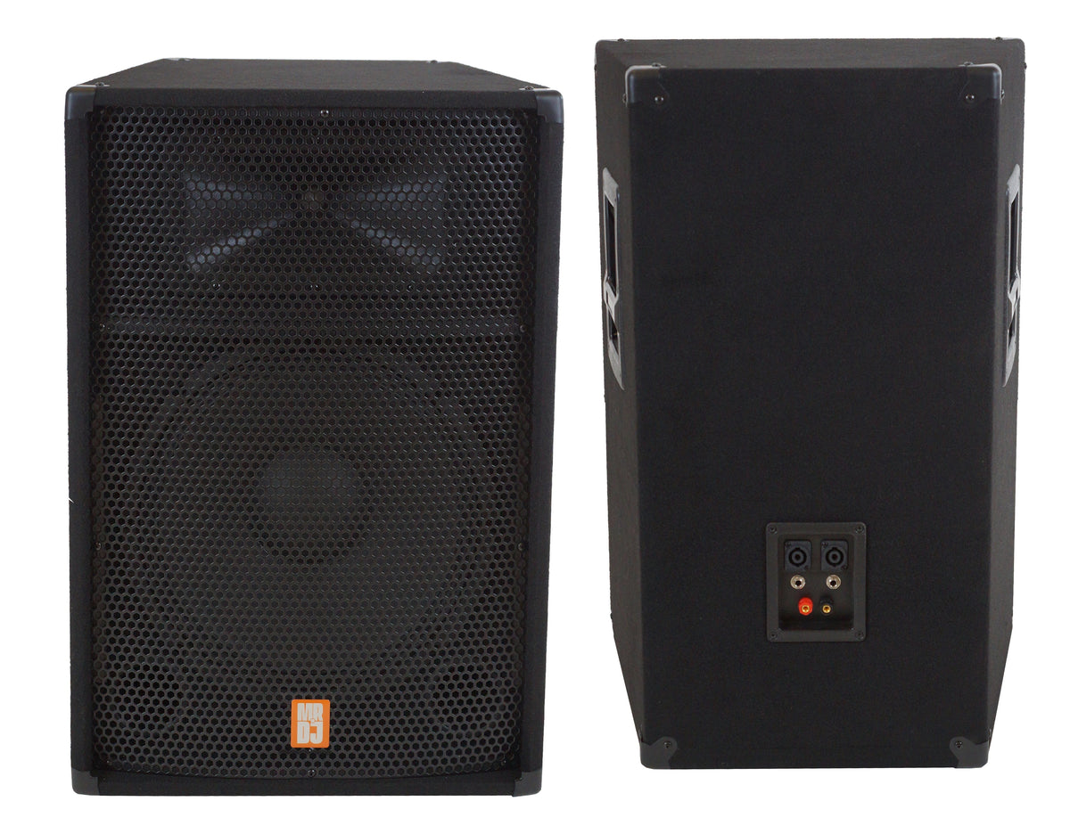 MR DJ PSS-1700 Single 15" 2-Way DJ/PA PRO Audio Passive Loudspeaker