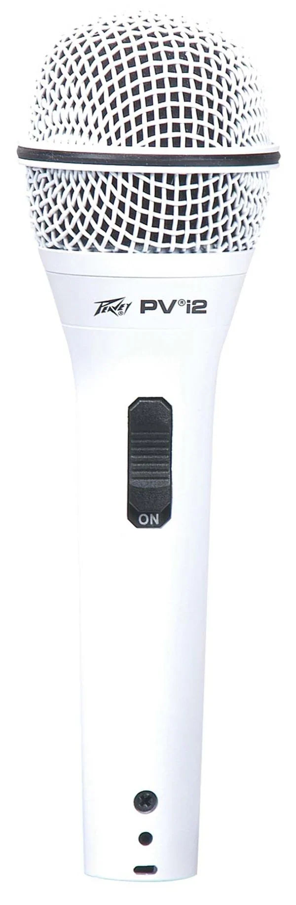 2 Peavey Pvi2 White Microphone w/Mic Clip & Carrying Bag + MR DJ Microphone Stand