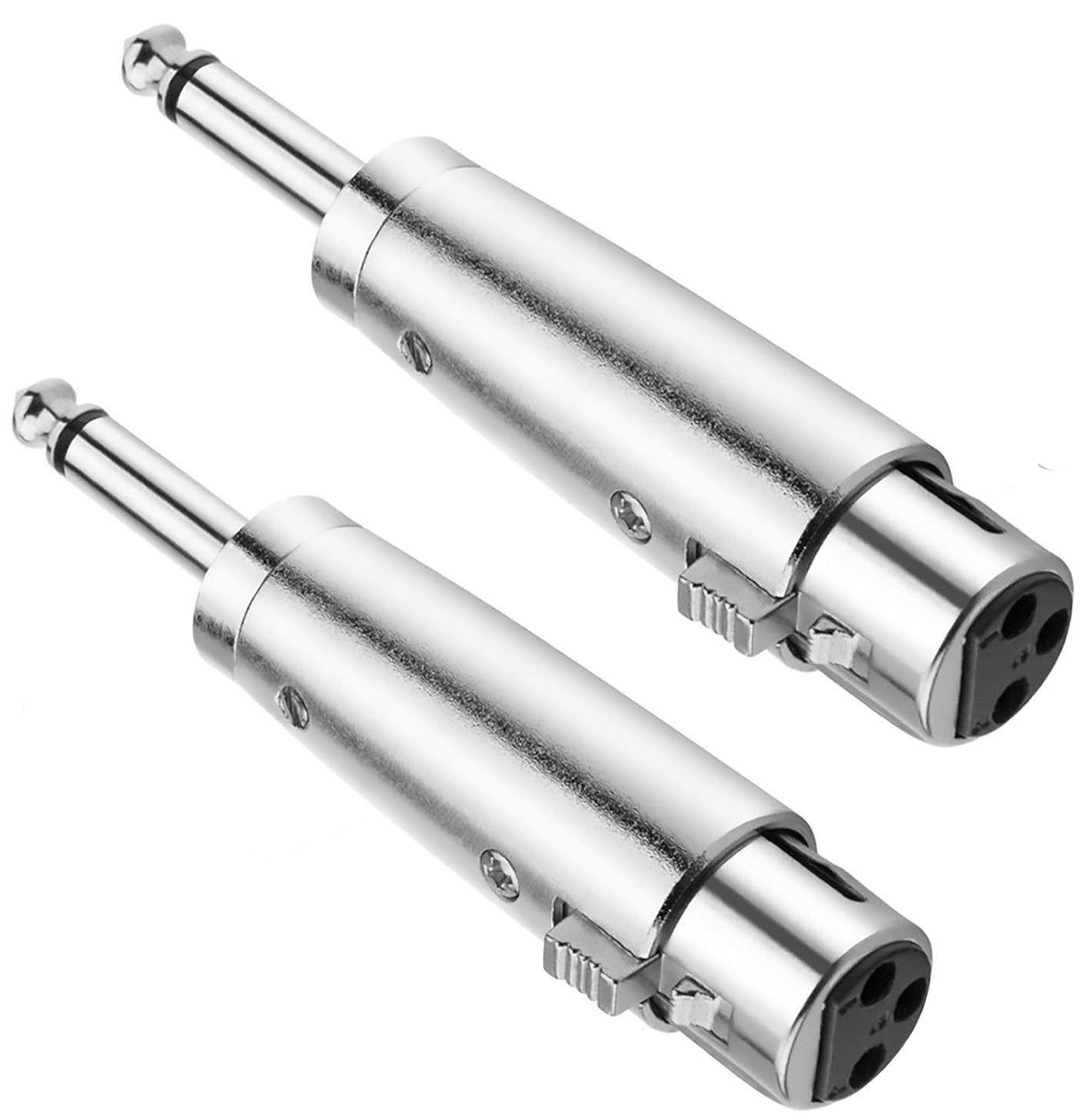 4 MR DJ QTMXLRF1 XLR Female to 1/4" Mono Male Adapter Converter Gender Audio Coupler