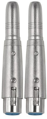 4 MR DJ QTXLRF1 XLR Female to 1/4" Stereo Female Adapter Converter Gender Audio Coupler