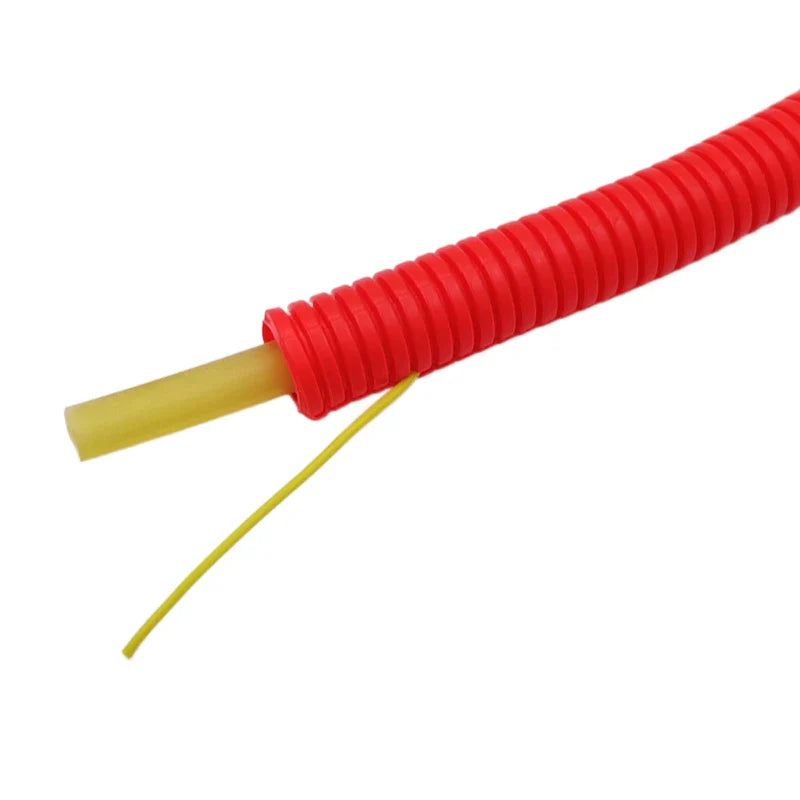 DC Sound 1/2" 13mm 100' Red Split Wire Loom Cable Sleeves Conduit Protective Tubing