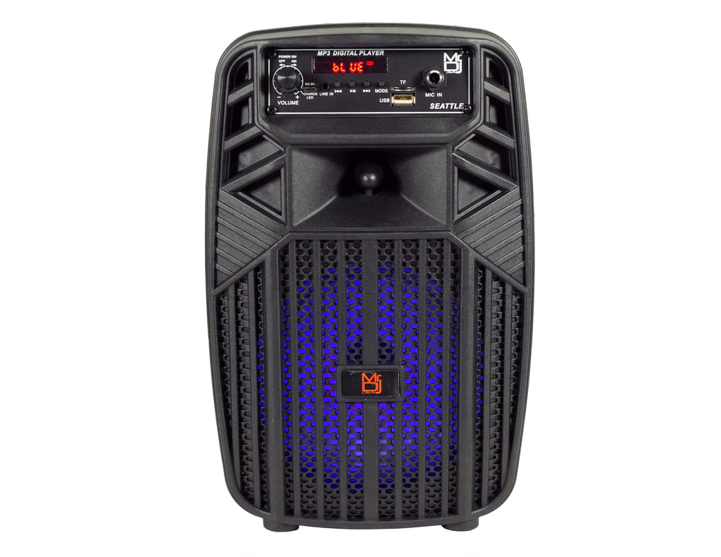 MR DJ SEATTLE 6.5" Portable Rechargeable Active Speaker 1000W