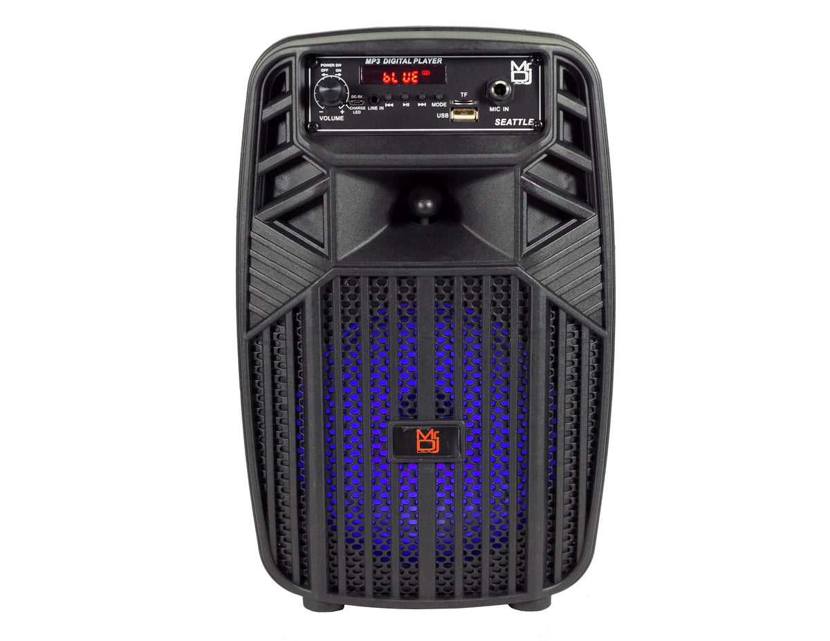 MR DJ SEATTLE 6.5" Portable Rechargeable Active Speaker 1000W