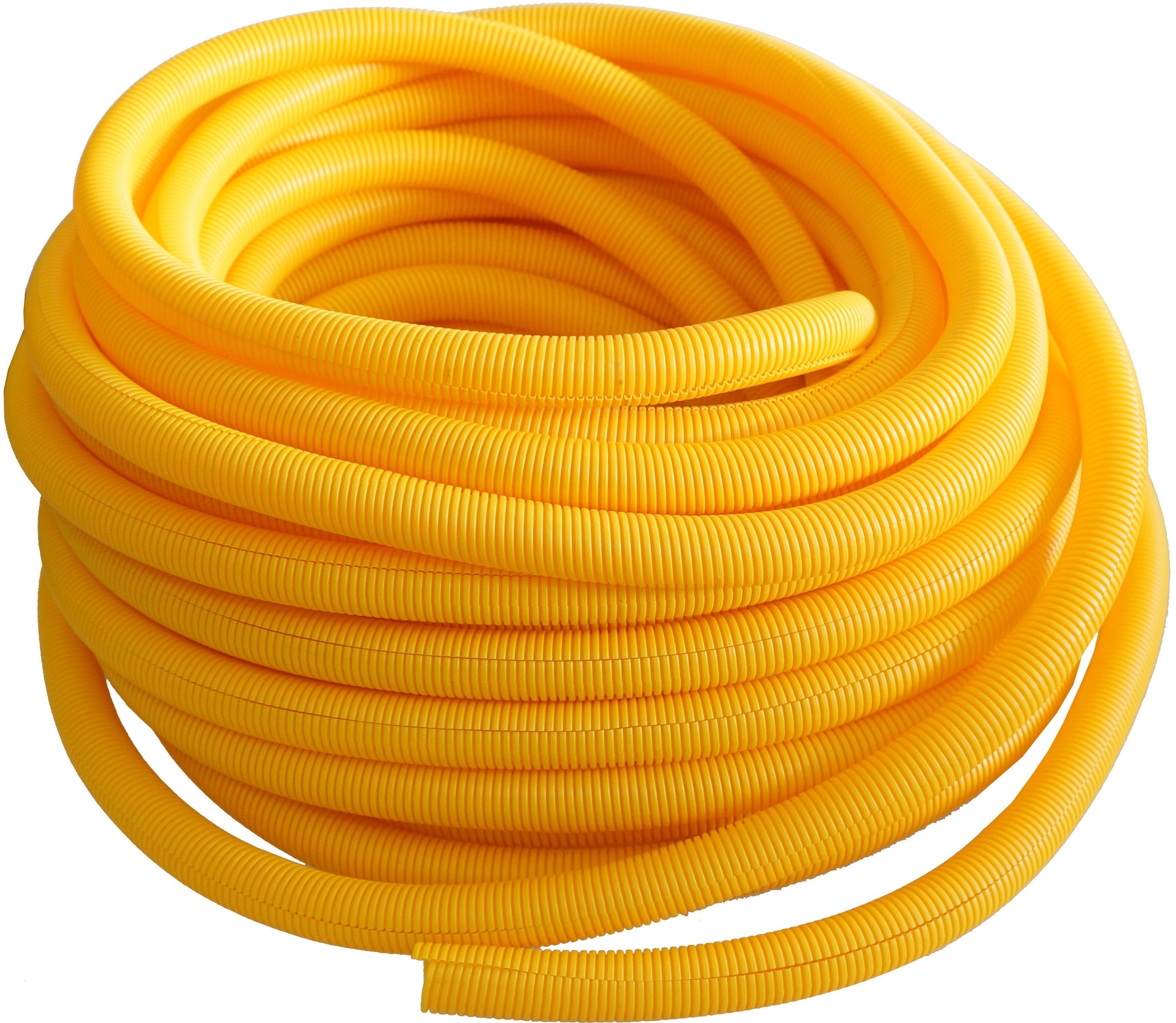 Absolute SLT14YL 100' 1/4" 6.35mm Yellow Split Wire Loom Conduit Tubing Sleeve Tube