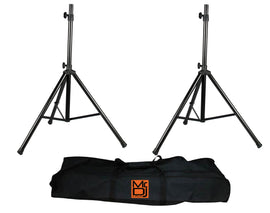 MR DJ SS650PKG Universal Folding Tripod PRO PA DJ On Stage Speaker Stand & Carrying Bag