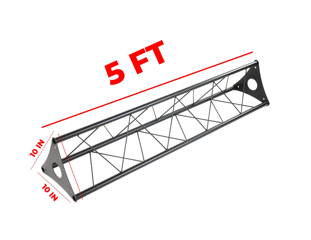 3 MR DJ LSBT5-10 5FT X 10" Triangle Bolted Truss Extension Heavy Duty DJ Lighting Truss Segment