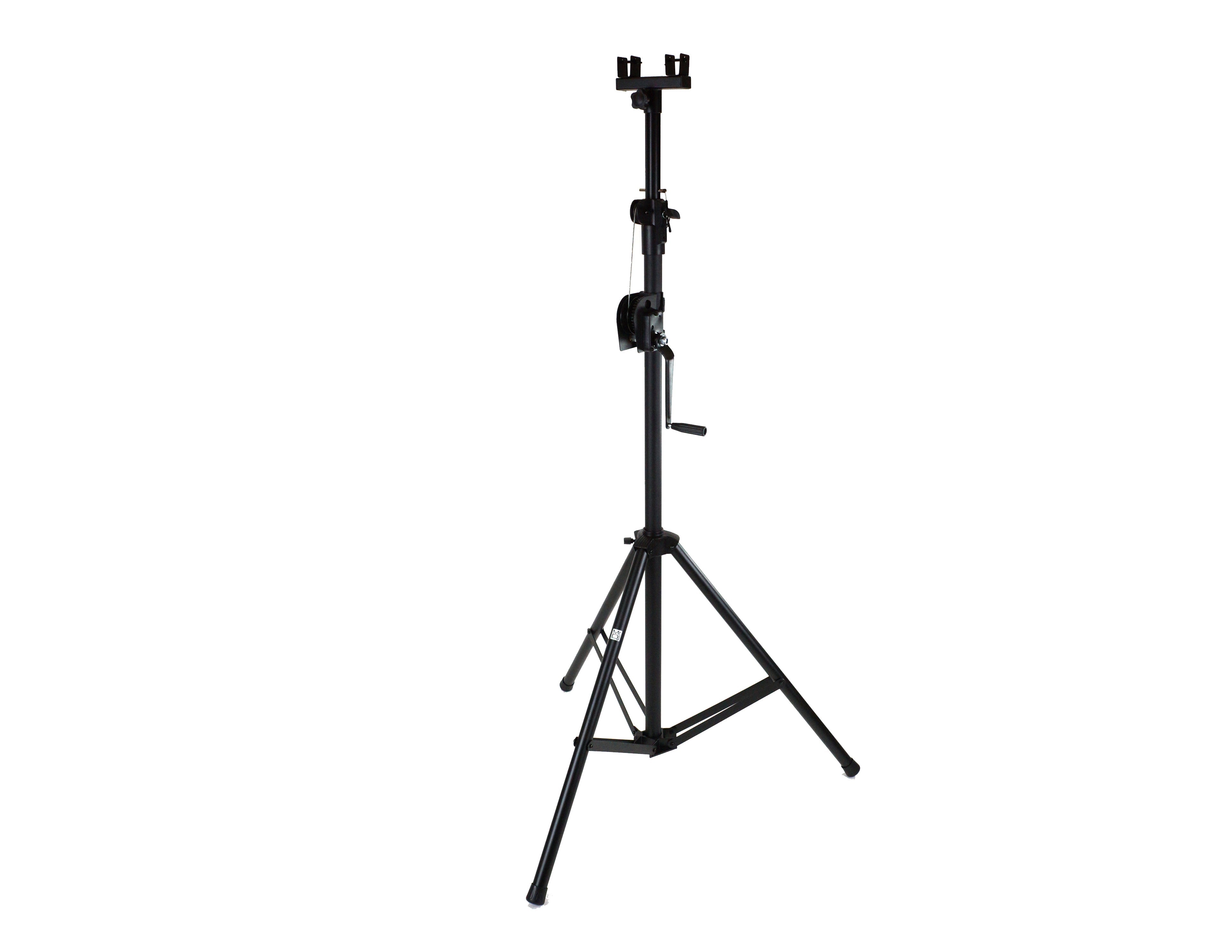 MR DJ ST150-2 2 X 10Ft Light Stand Stage Lighting Truss Hand Crank Up + 6" T-Bar Truss Adapter