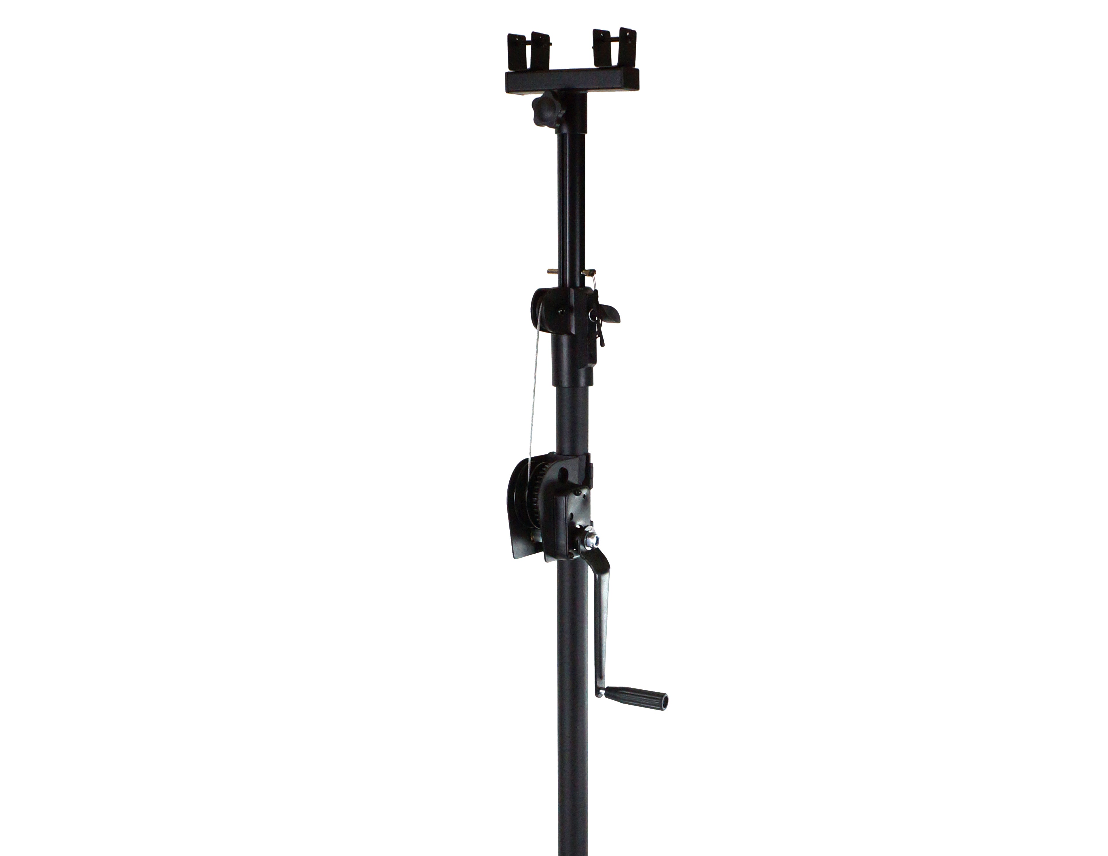 MR DJ ST150 10Ft Light Stand Stage Lighting Truss Hand Crank Up + 6" T-Bar Truss Adapter