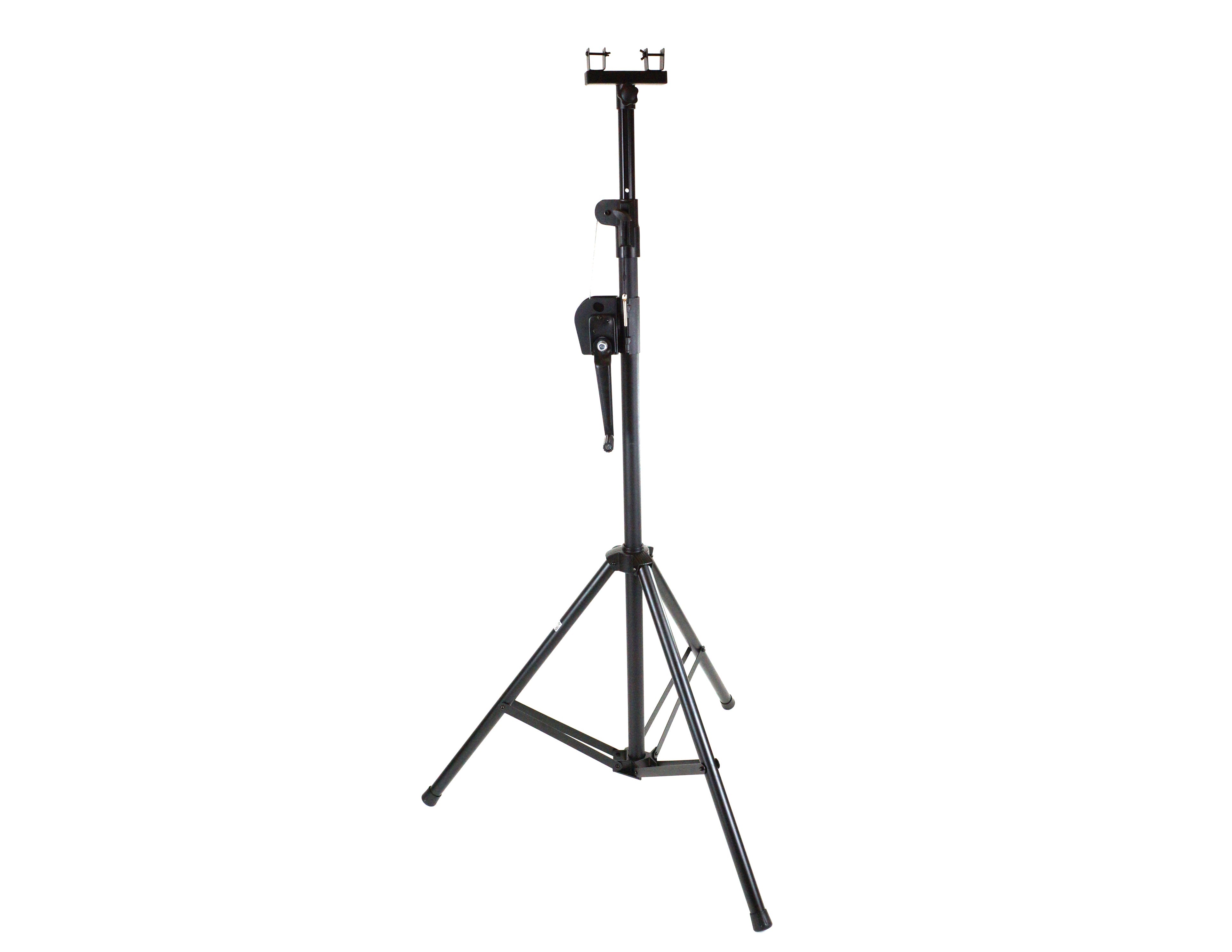 MR DJ ST150-2 2 X 10Ft Light Stand Stage Lighting Truss Hand Crank Up + 6" T-Bar Truss Adapter