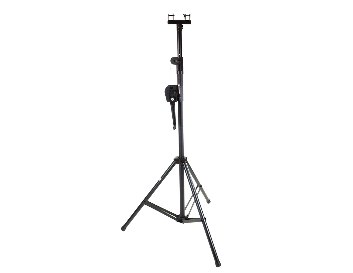 MR DJ ST150-2-10-1 DJ Lighting Truss Stand Dual Crank-Up Stand & 5FT X 10" Triangle Truss