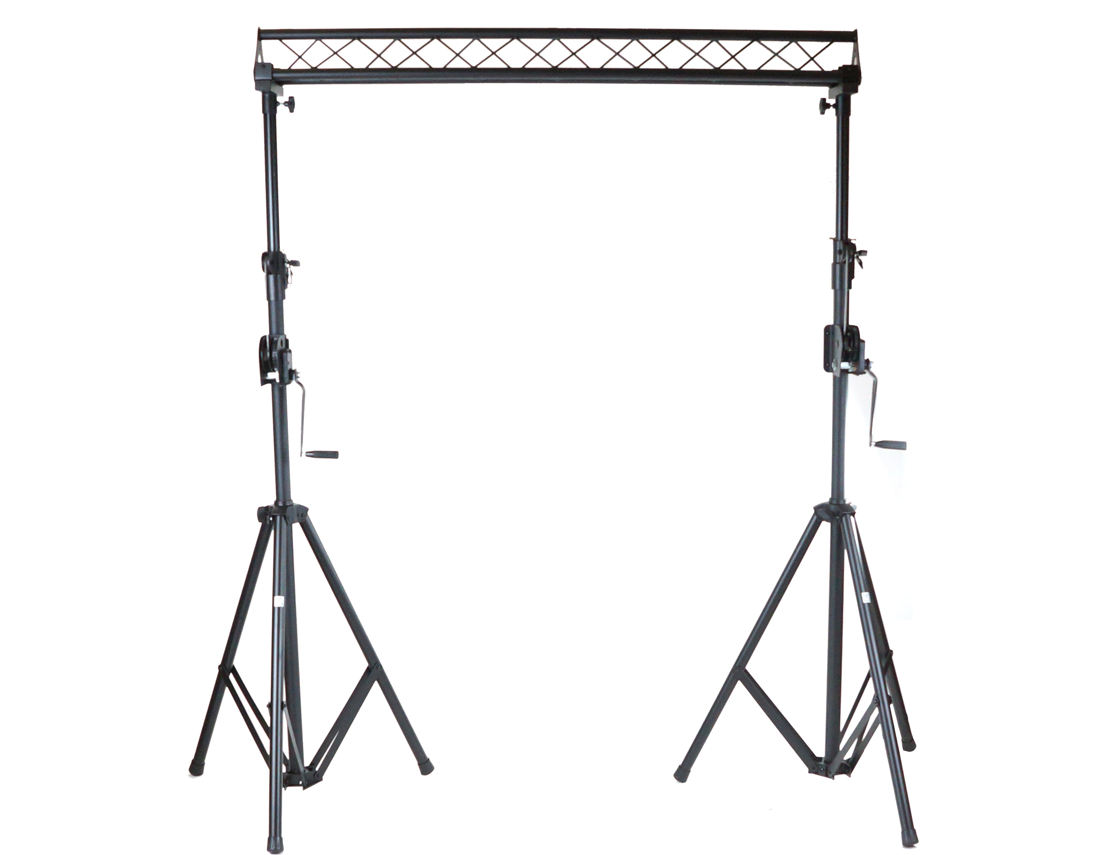 MR DJ ST150-2-6-1 DJ Lighting Truss Stand Dual Crank-Up Stand & 5FT X 6" Triangle Truss