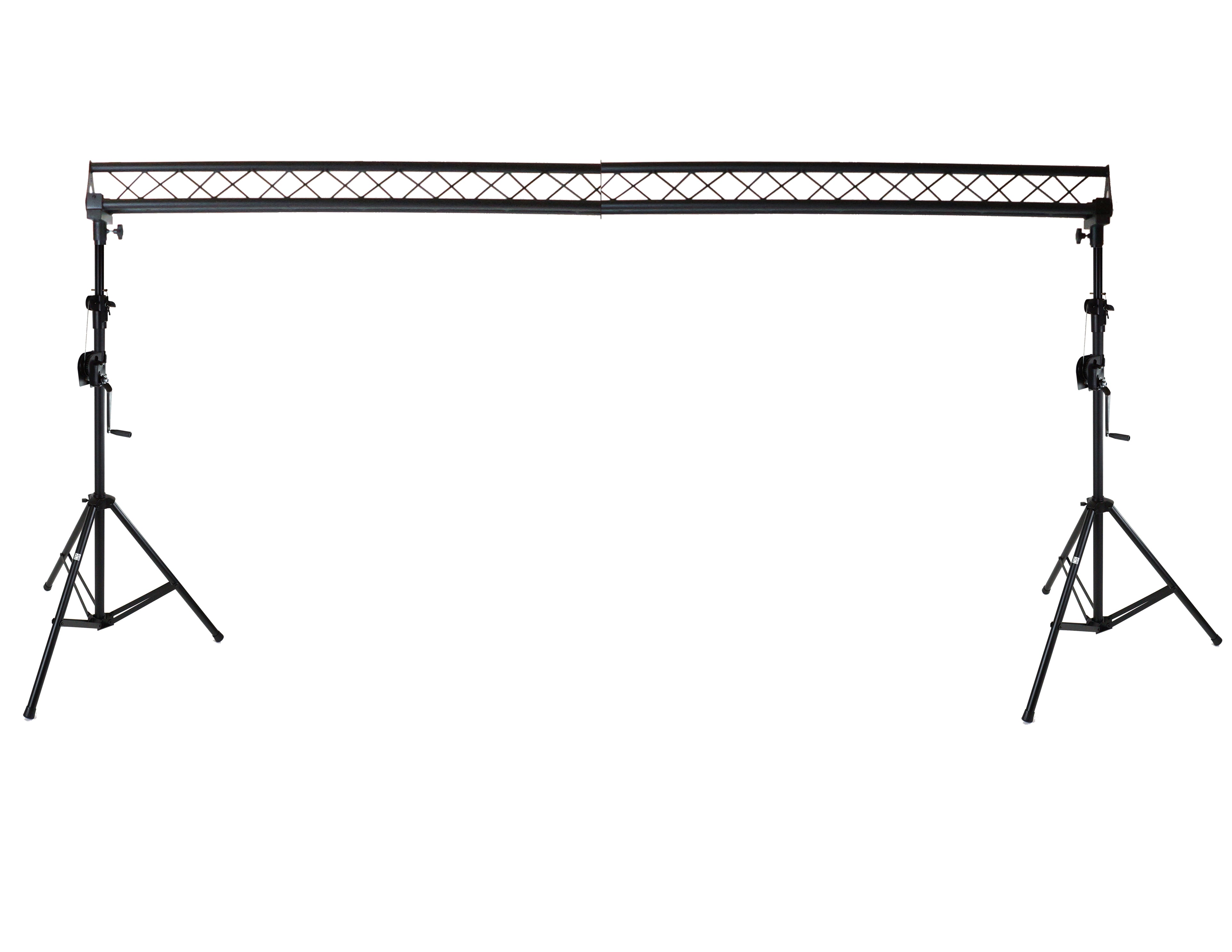 MR DJ ST150-2-6-2 DJ Lighting Truss Stand Dual Crank-Up Stand & 10FT X 6" Triangle Truss