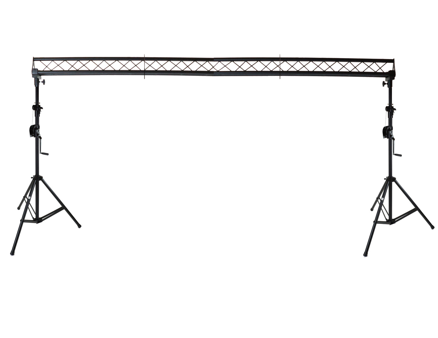 MR DJ ST150-2-6-3 DJ Lighting Truss Stand Dual Crank-Up Stand & 15FT X 6" Triangle Truss