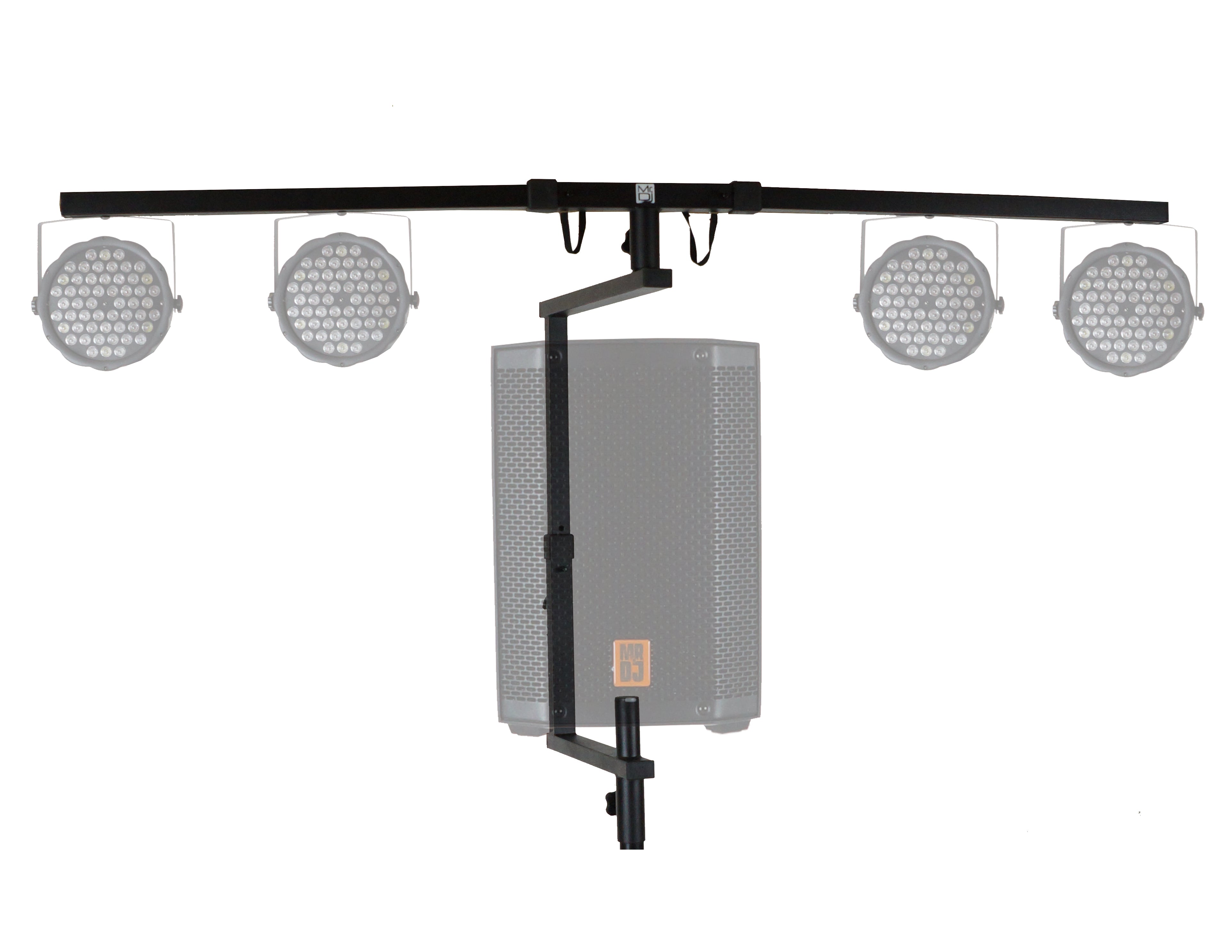 MR DJ STSPLI Adjustable T-Bar Stage Lighting Extension for Speaker Stands