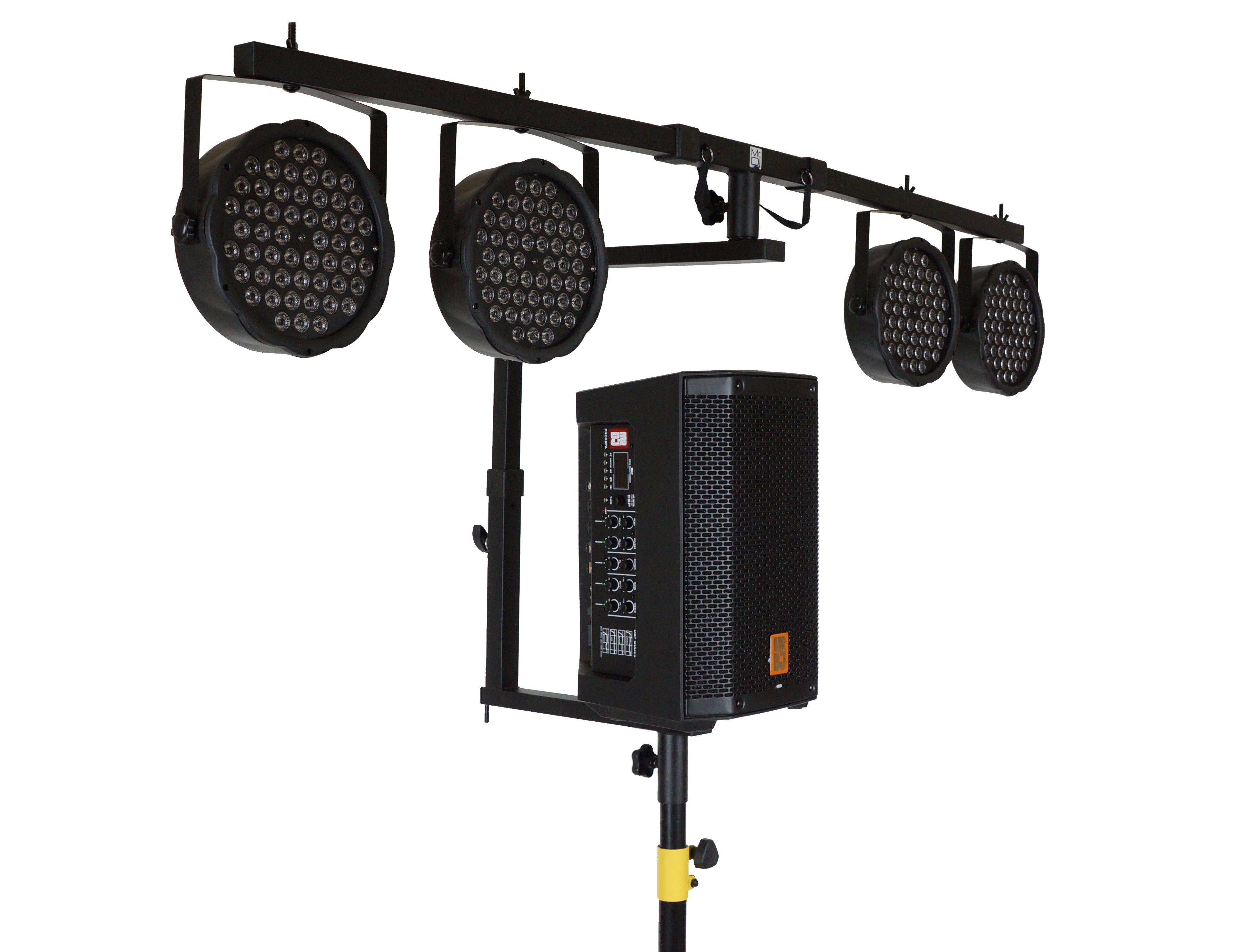 MR DJ STSPLI Adjustable T-Bar Stage Lighting Extension for Speaker Stands